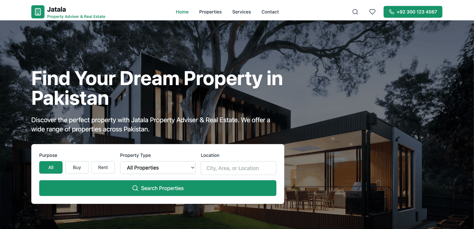Jatala Real Estate Website