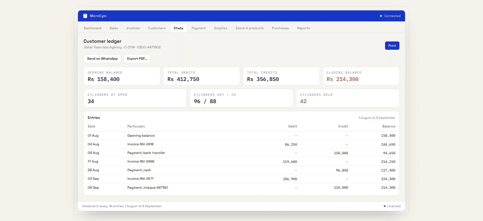MicroCylo - LPG Distribution Desktop Application - Image 2