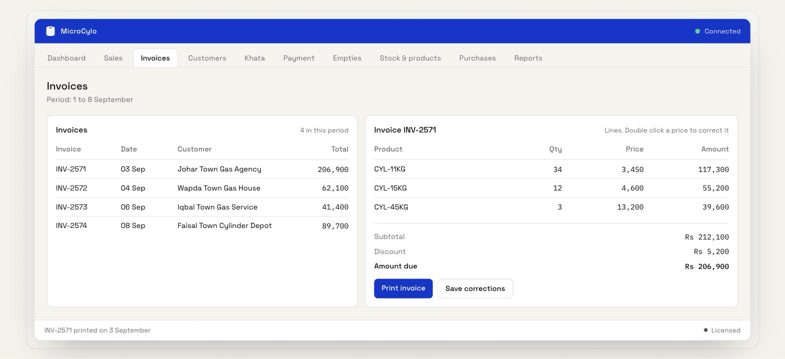 MicroCylo - LPG Distribution Desktop Application - Image 3