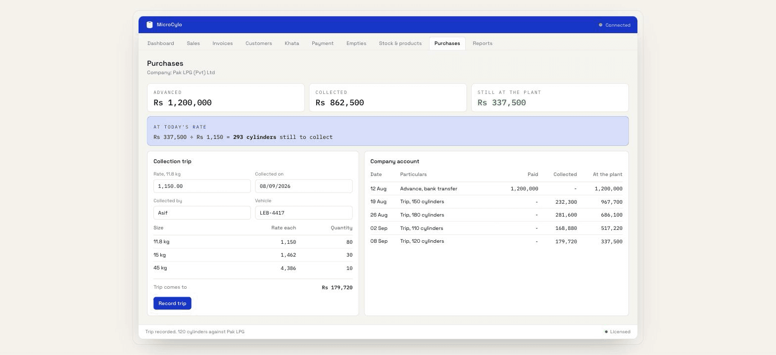 MicroCylo - LPG Distribution Desktop Application - Image 6