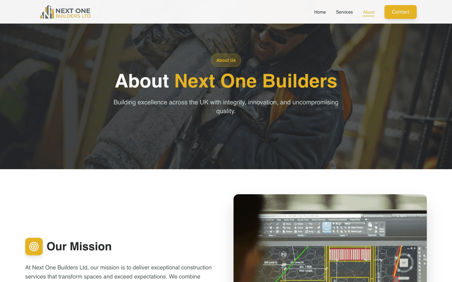 Next One Builders Website - Image 3