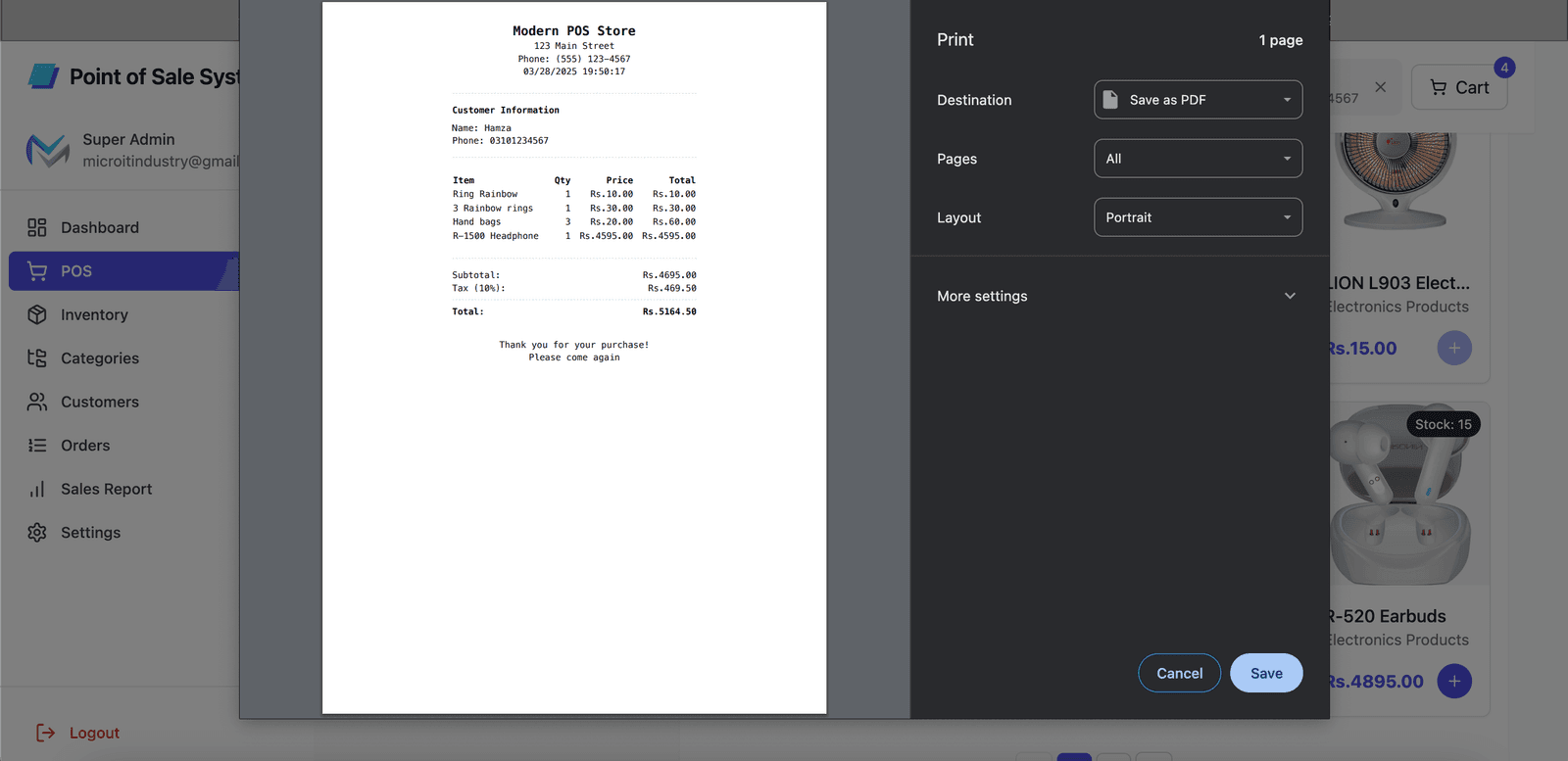 Modern Point of Sale System - Image 4