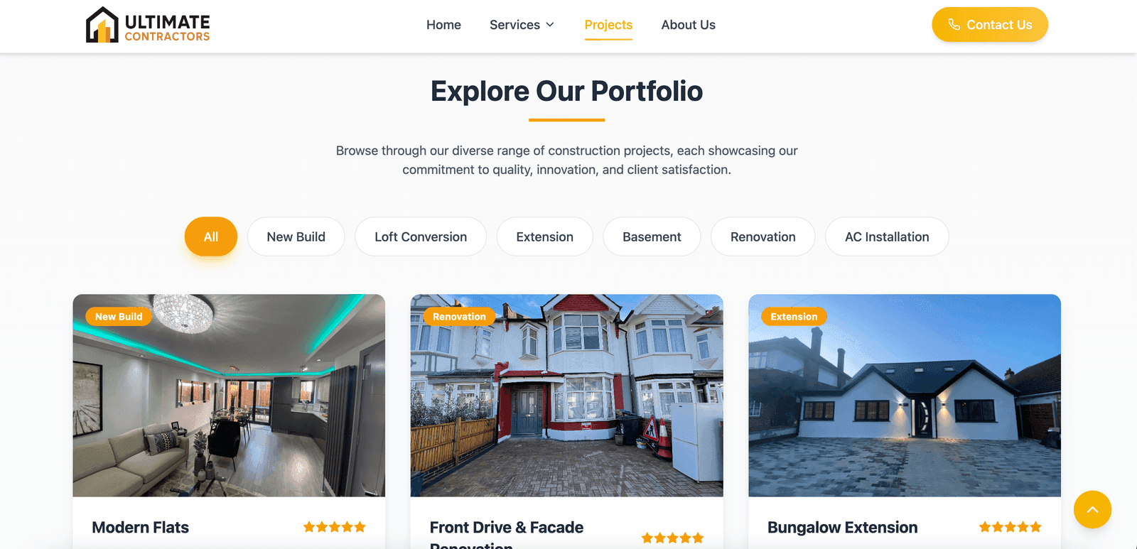 Ultimate Contractors Website - Image 2