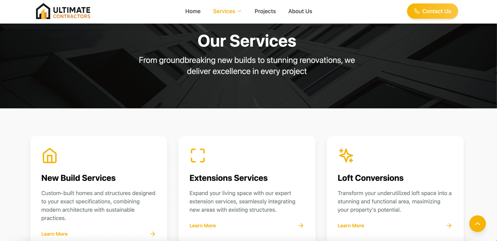 Ultimate Contractors Website - Image 3