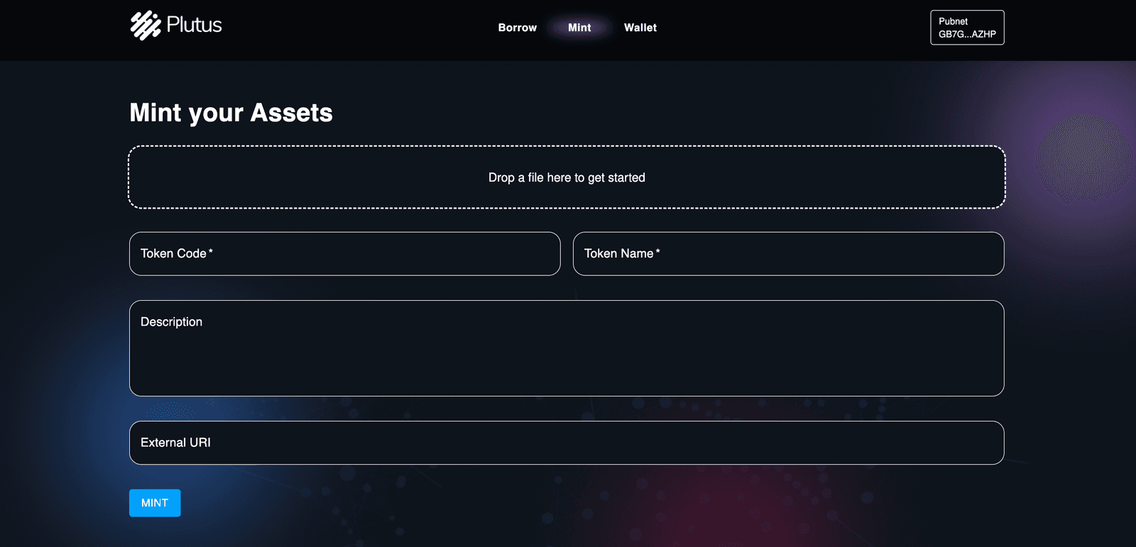 Plutus - Mint & Borrow on Stellar Blockchain