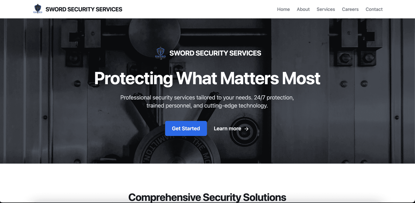 Sword Security Services security management web platform built by Micro IT Industry