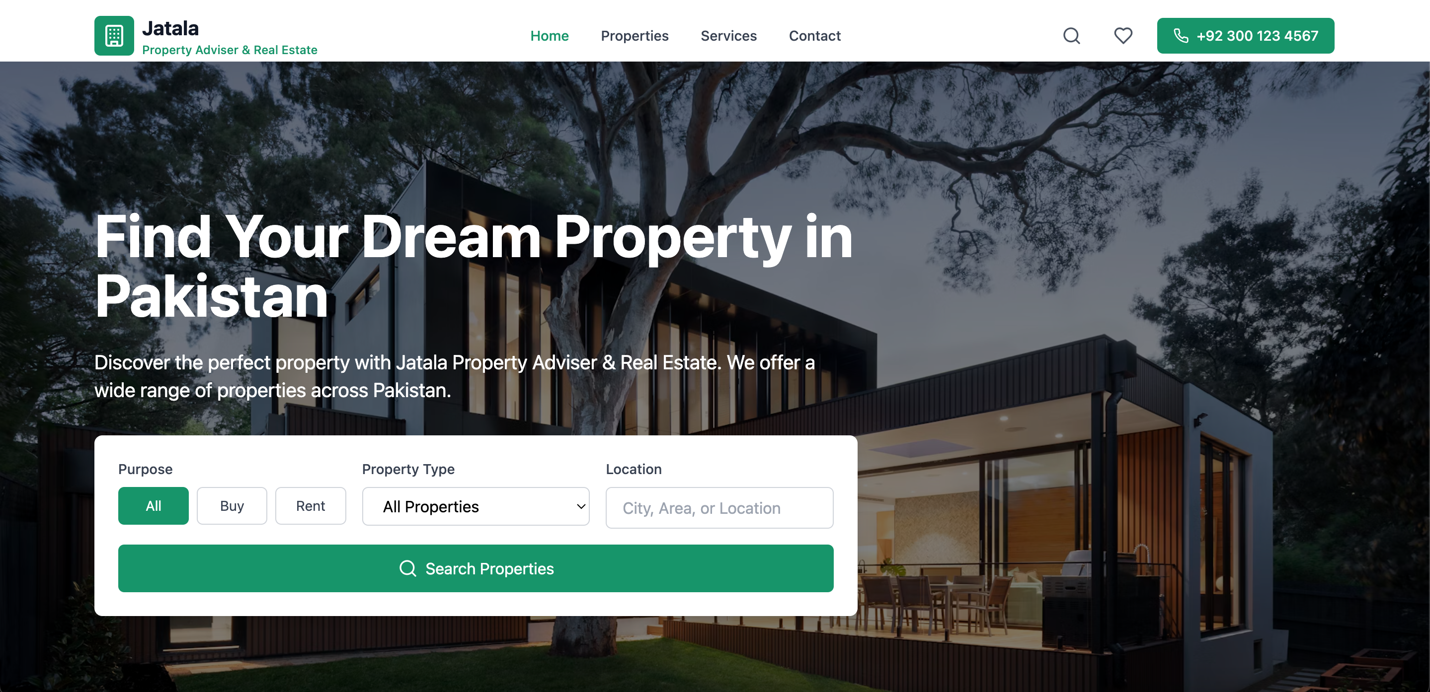 Jatala Real Estate Website