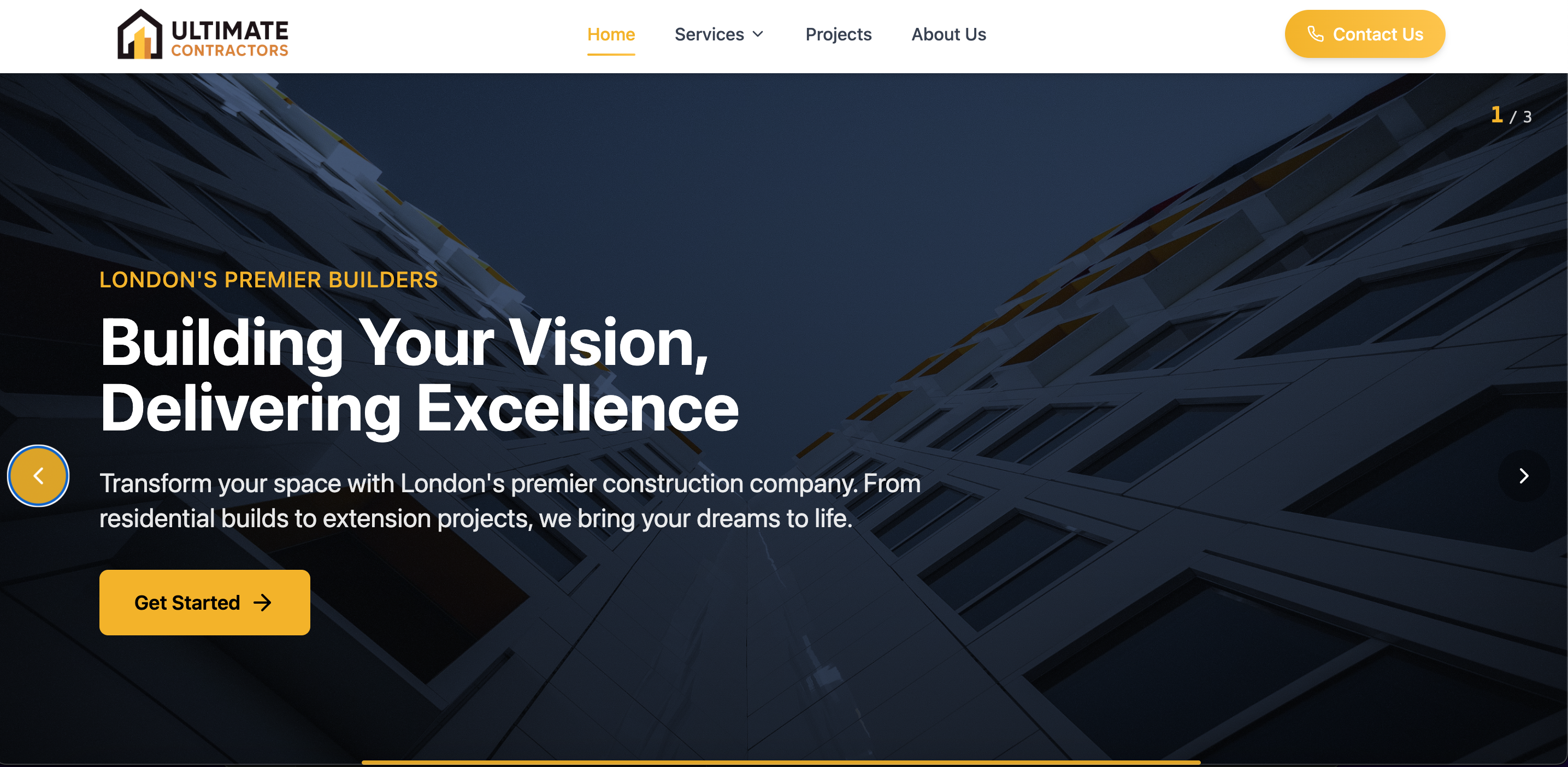 Ultimate Contractors Website
